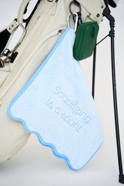"Socializing Is A Sport" Golf Towel
