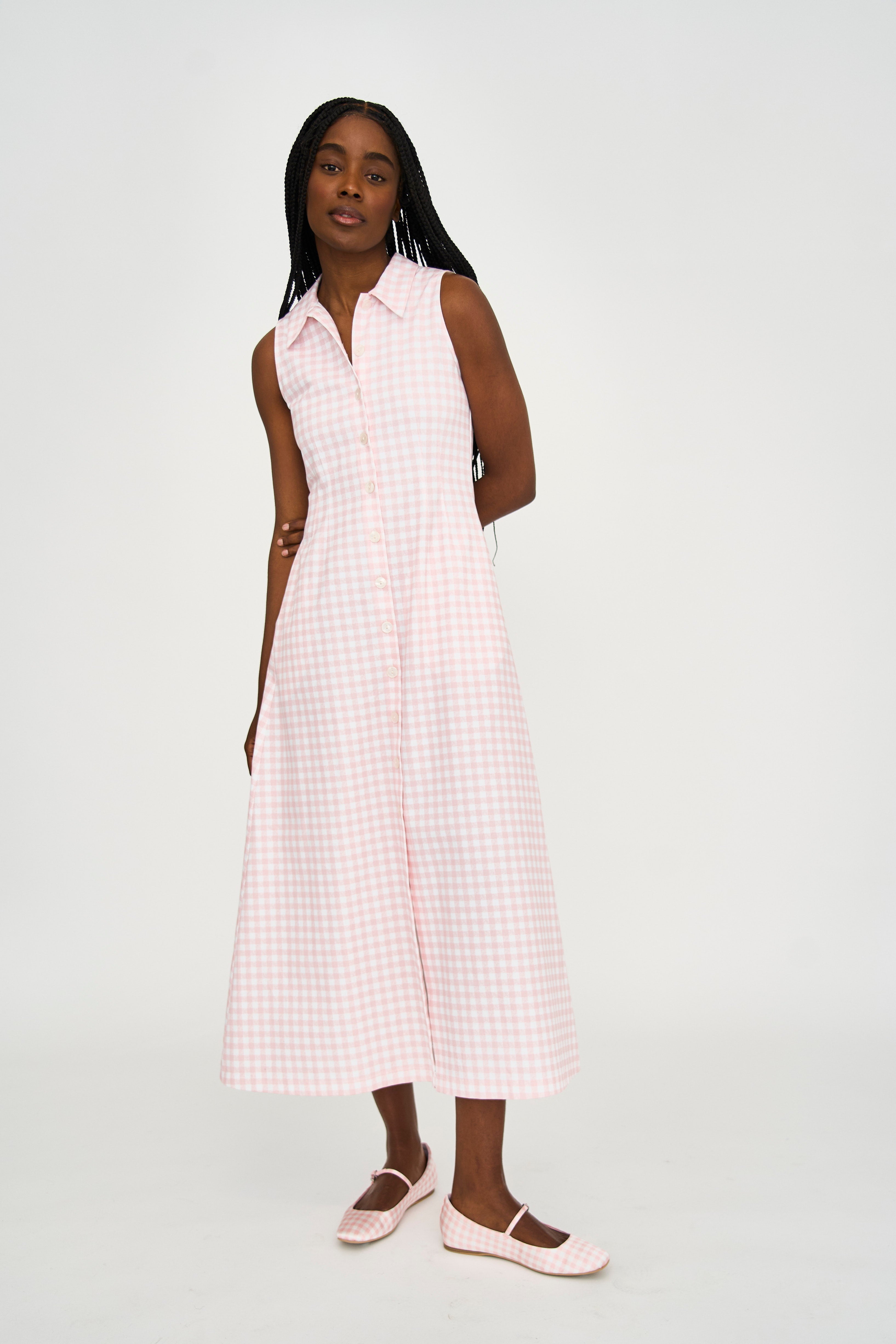 Rosé Midi Dress