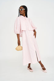 Rosé Midi Dress