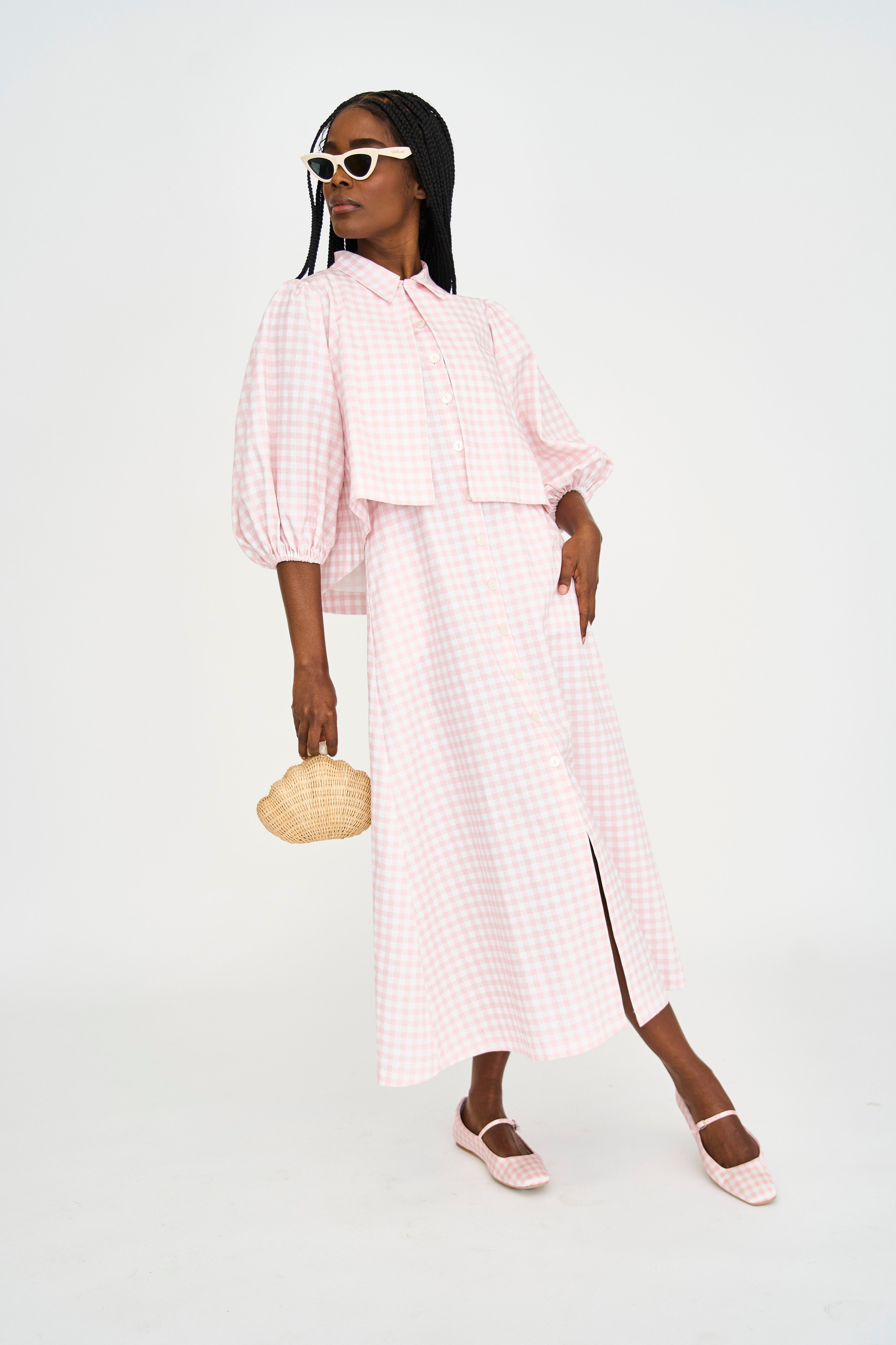 Rosé Midi Dress