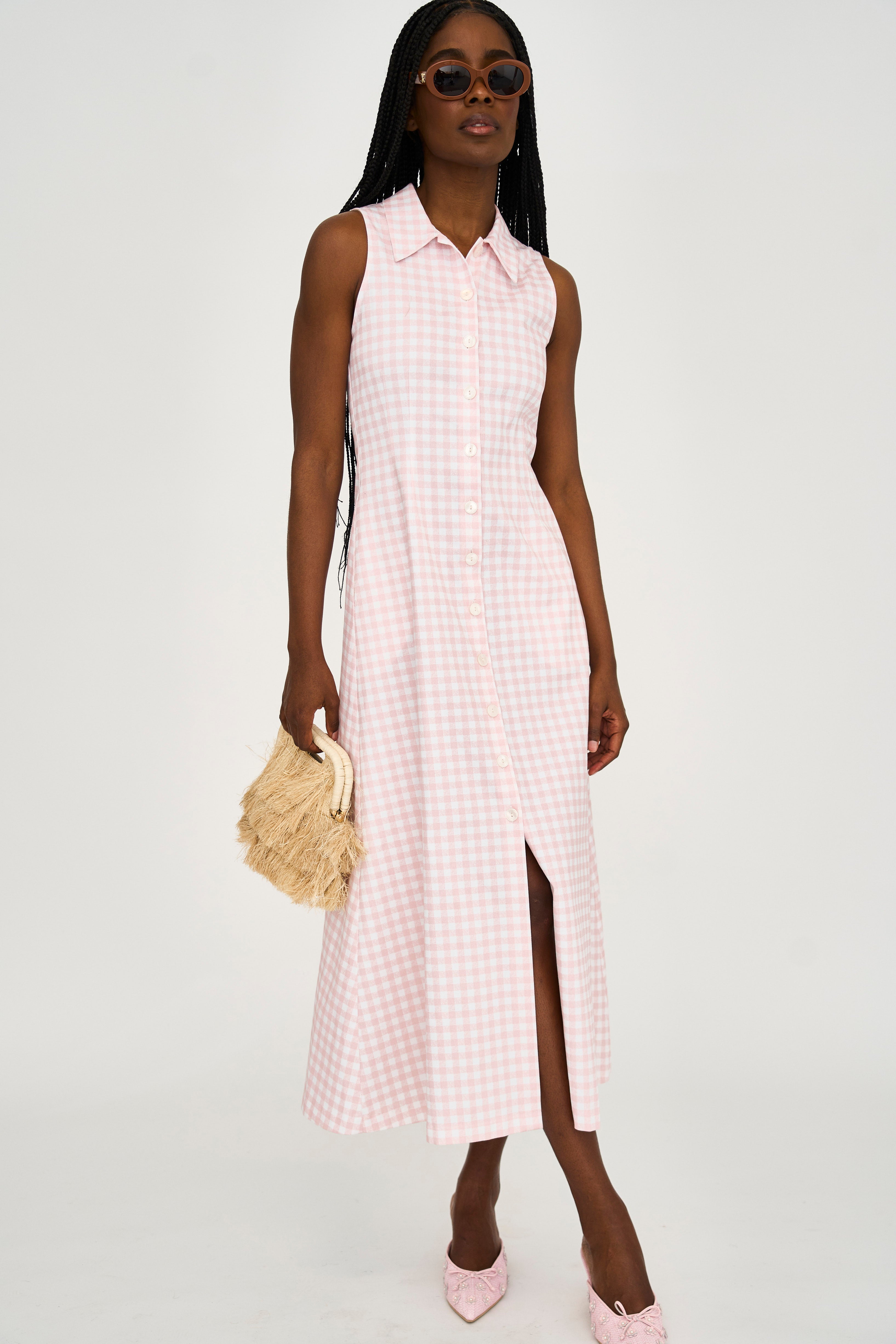 Rosé Midi Dress