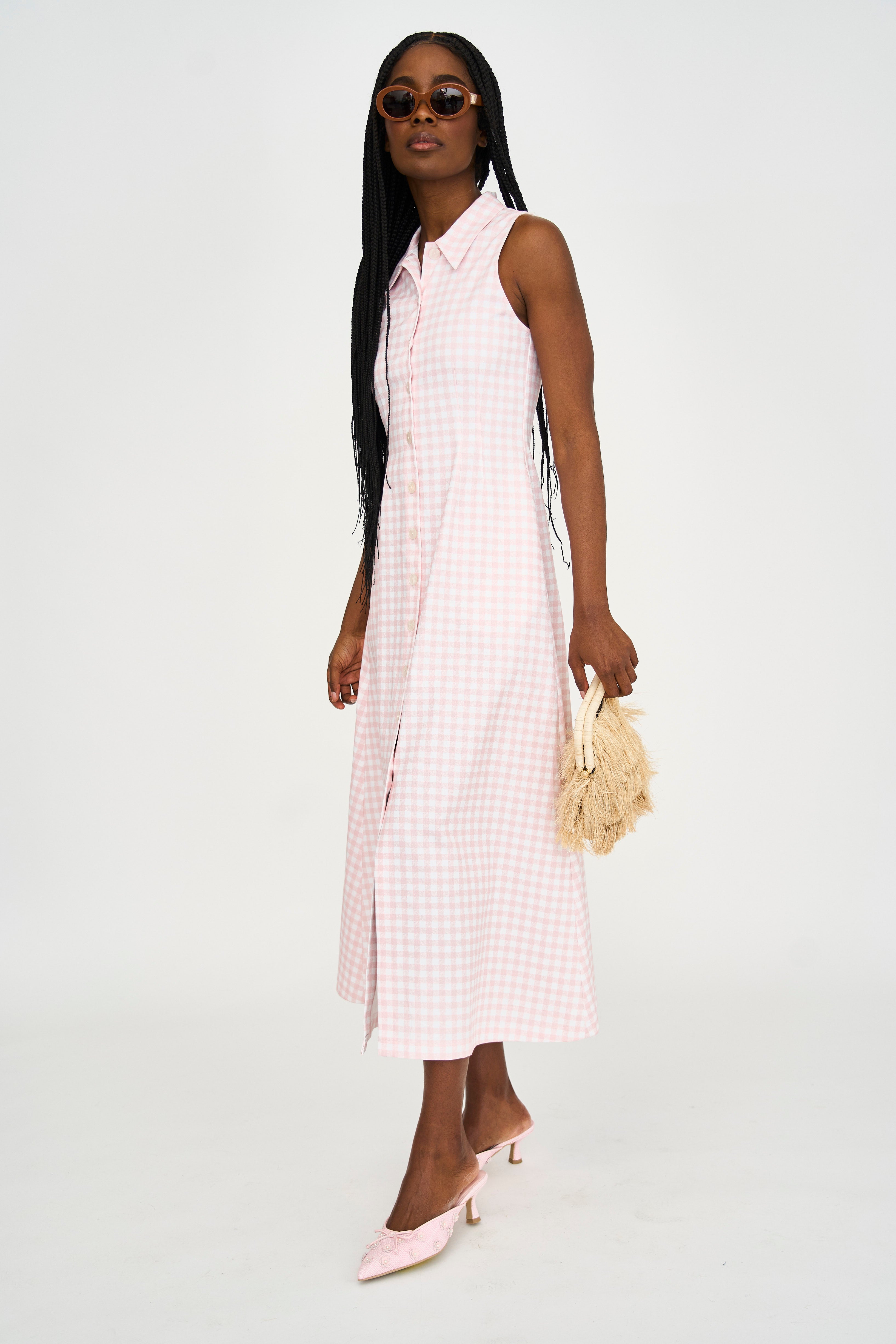 Rosé Midi Dress
