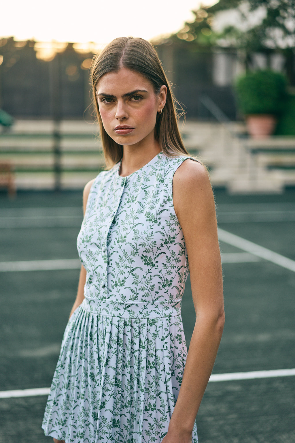 P-Town Pleated Mini Dress