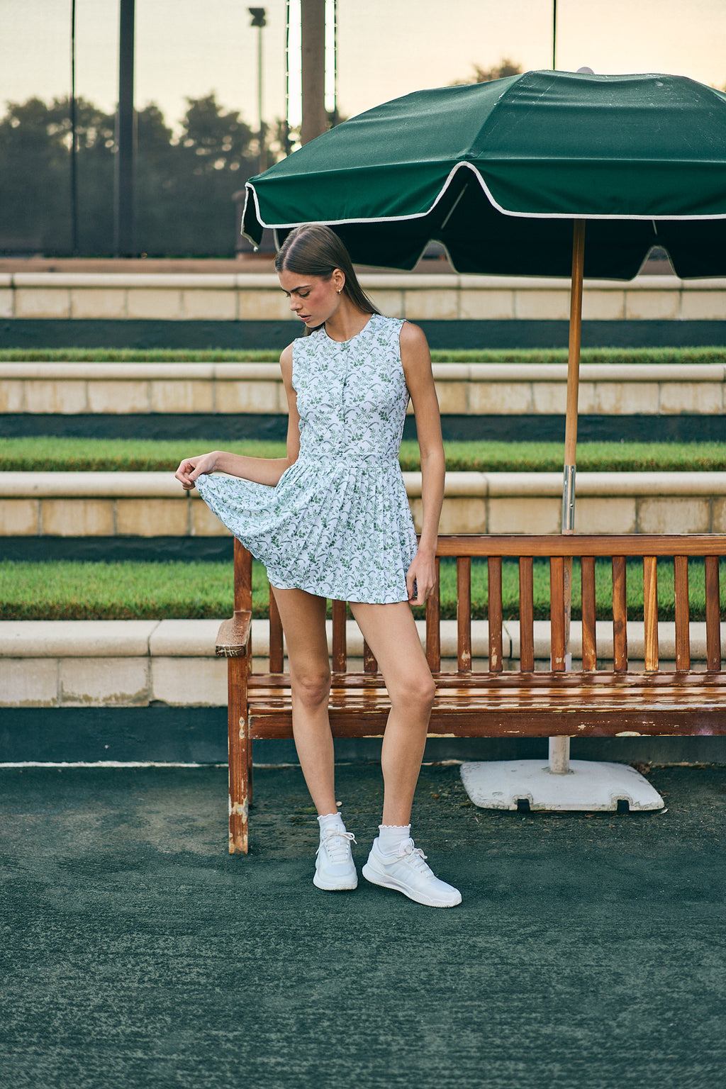 P-Town Pleated Mini Dress